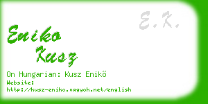 eniko kusz business card